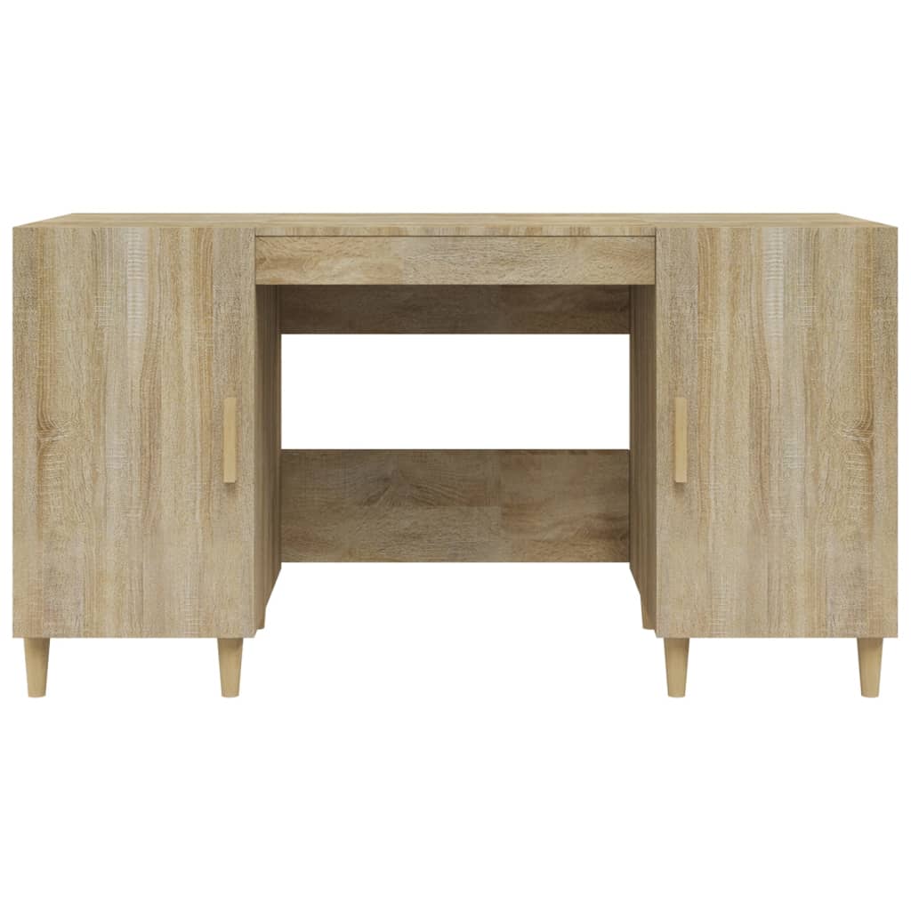 Schreibtisch Sonoma-Eiche 140x50x75 cm Holzwerkstoff - Premium Schreibtische  - Just €132.29! Shop now at homesales4u