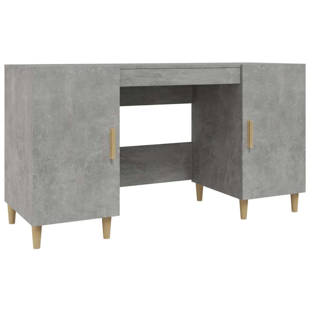 Schreibtisch Betongrau 140x50x75 cm Holzwerkstoff - Premium Schreibtische  - Just €131.10! Shop now at homesales4u
