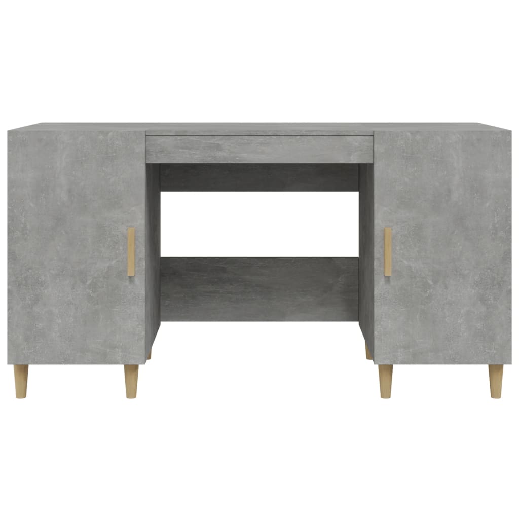 Schreibtisch Betongrau 140x50x75 cm Holzwerkstoff - Premium Schreibtische  - Just €131.10! Shop now at homesales4u