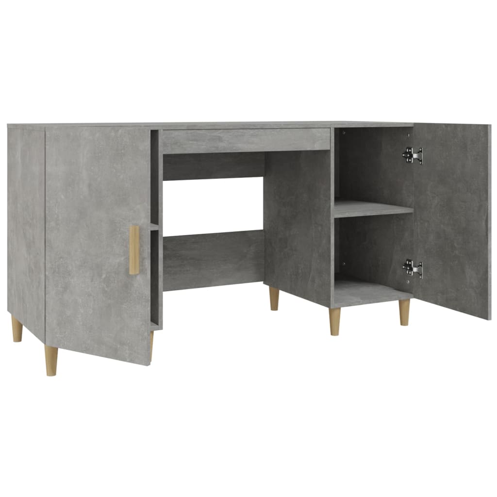 Schreibtisch Betongrau 140x50x75 cm Holzwerkstoff - Premium Schreibtische  - Just €131.10! Shop now at homesales4u