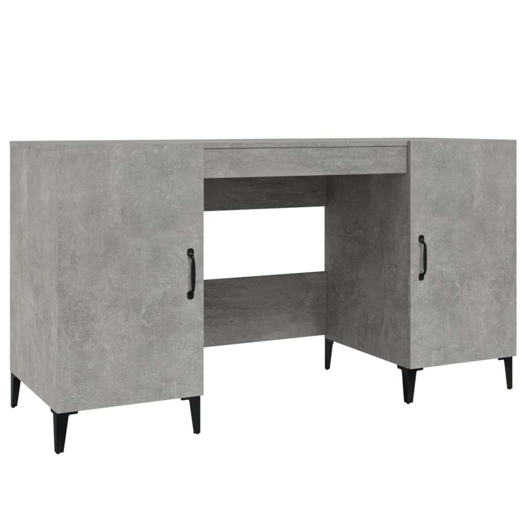 Schreibtisch Betongrau 140x50x75 cm Holzwerkstoff - Premium Schreibtische  - Just €140.61! Shop now at homesales4u