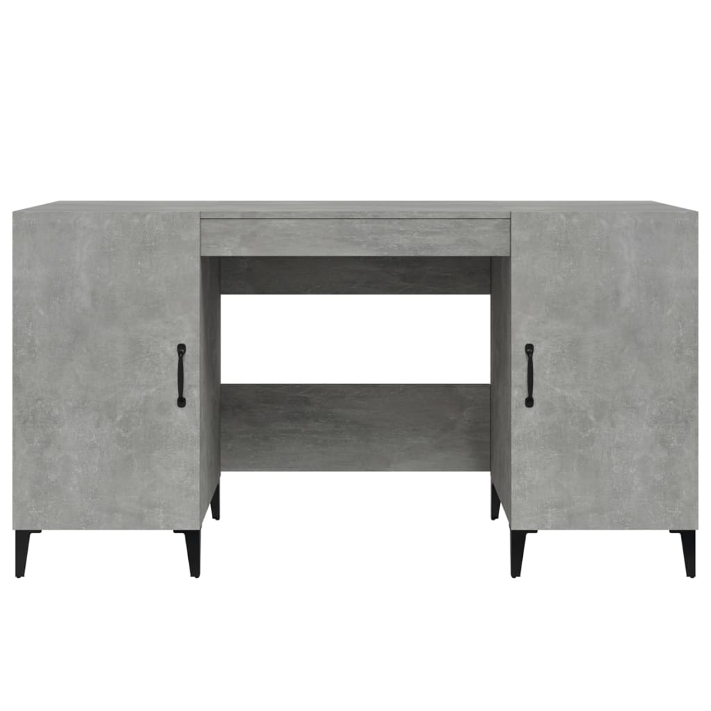 Schreibtisch Betongrau 140x50x75 cm Holzwerkstoff - Premium Schreibtische  - Just €140.61! Shop now at homesales4u