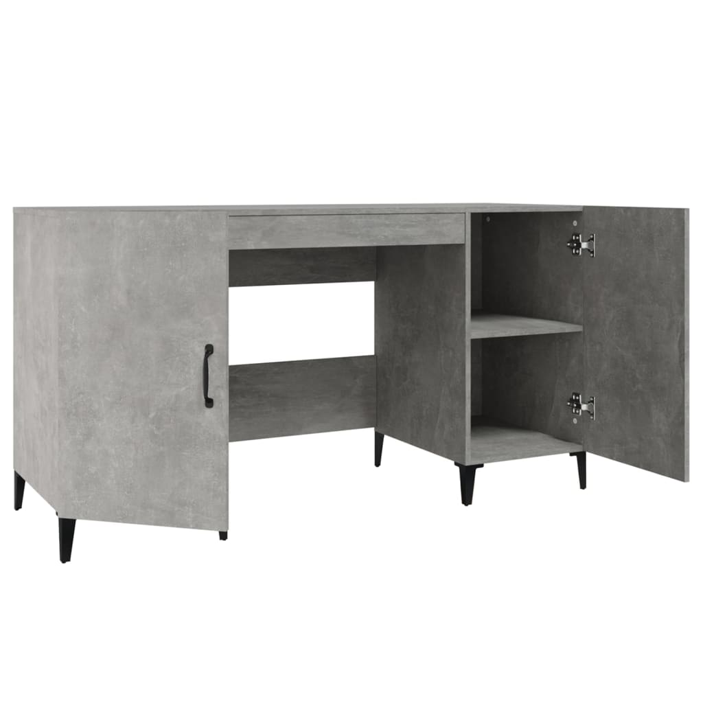Schreibtisch Betongrau 140x50x75 cm Holzwerkstoff - Premium Schreibtische  - Just €140.61! Shop now at homesales4u
