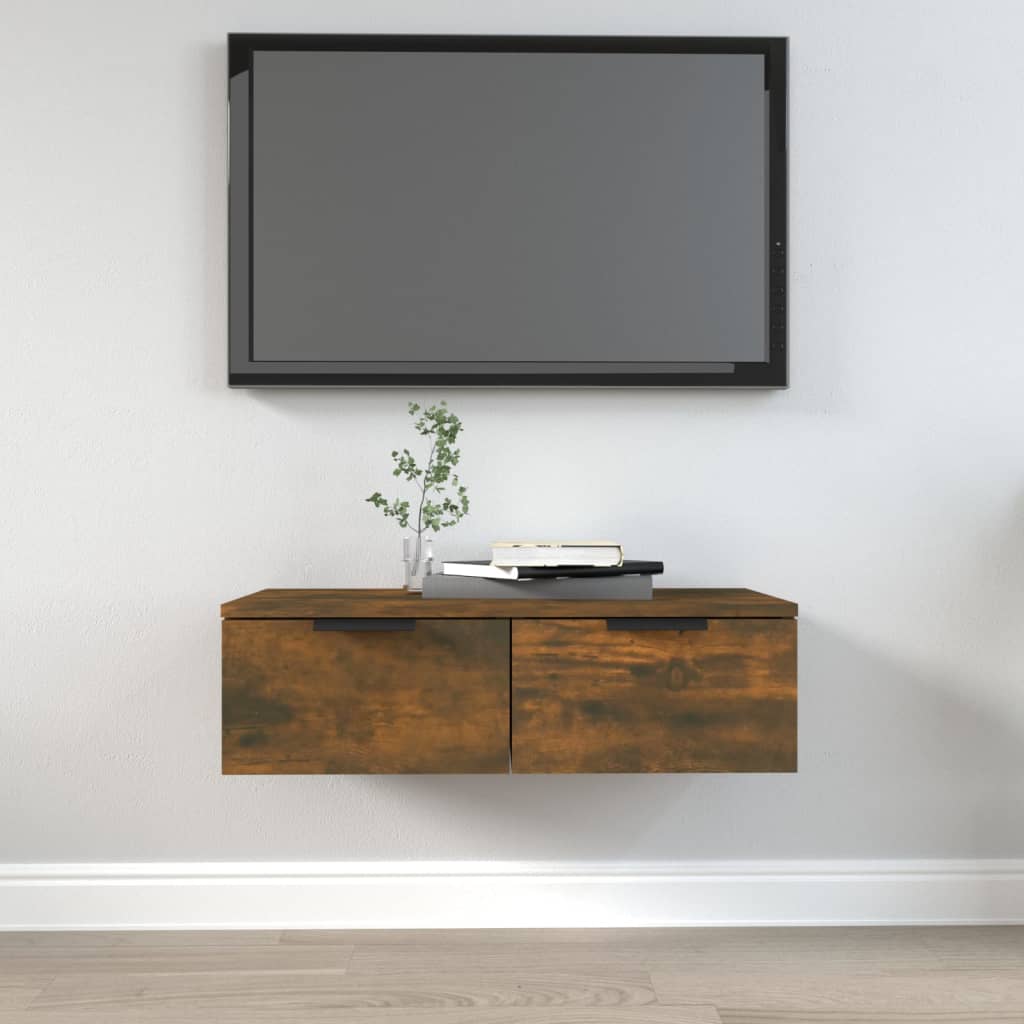 Wandschrank Räuchereiche 68x30x20 cm Holzwerkstoff - Premium Schränke  - Just €60.64! Shop now at homesales4u