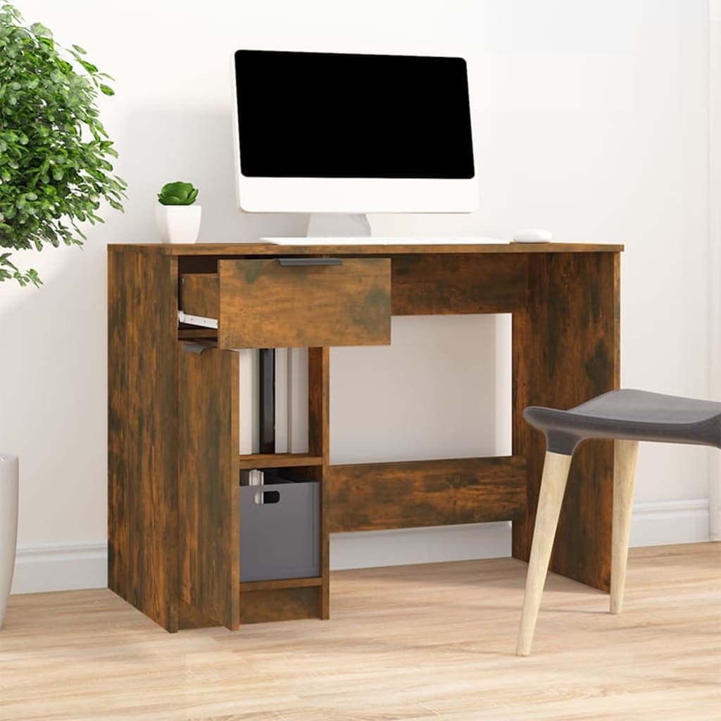 Schreibtisch Räuchereiche 100x50x75 cm Holzwerkstoff - Premium Schreibtische  - Just €99.28! Shop now at homesales4u