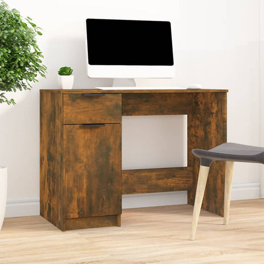Schreibtisch Räuchereiche 100x50x75 cm Holzwerkstoff - Premium Schreibtische  - Just €99.28! Shop now at homesales4u