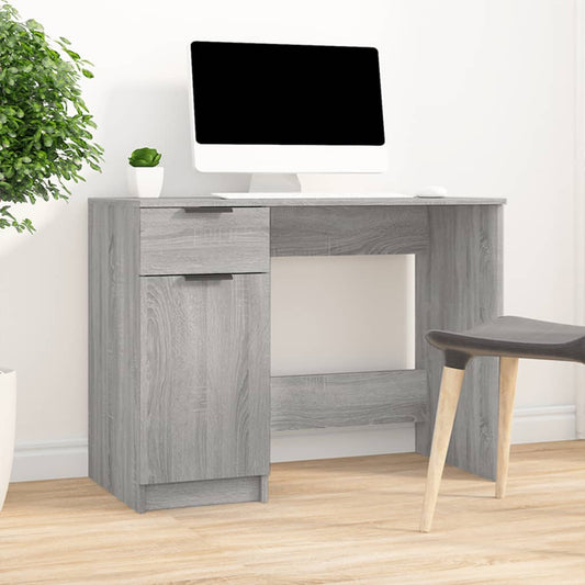 Schreibtisch Grau Sonoma 100x50x75 cm Holzwerkstoff - Premium Schreibtische  - Just €118.15! Shop now at homesales4u