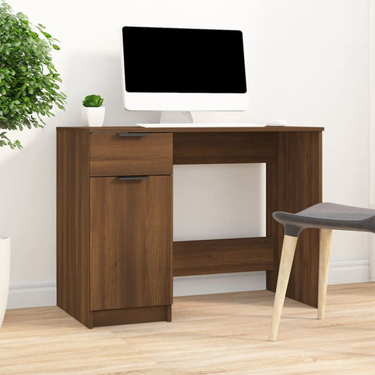 Schreibtisch Braun Eichen-Optik 100x50x75 cm Holzwerkstoff - Premium Schreibtische  - Just €112.05! Shop now at homesales4u