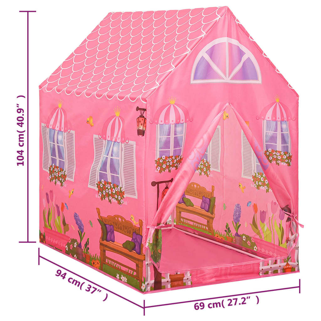 Spielzelt für Kinder Rosa 69x94x104 cm - Premium Spielzelte & -tunnel  - Just €56.90! Shop now at homesales4u