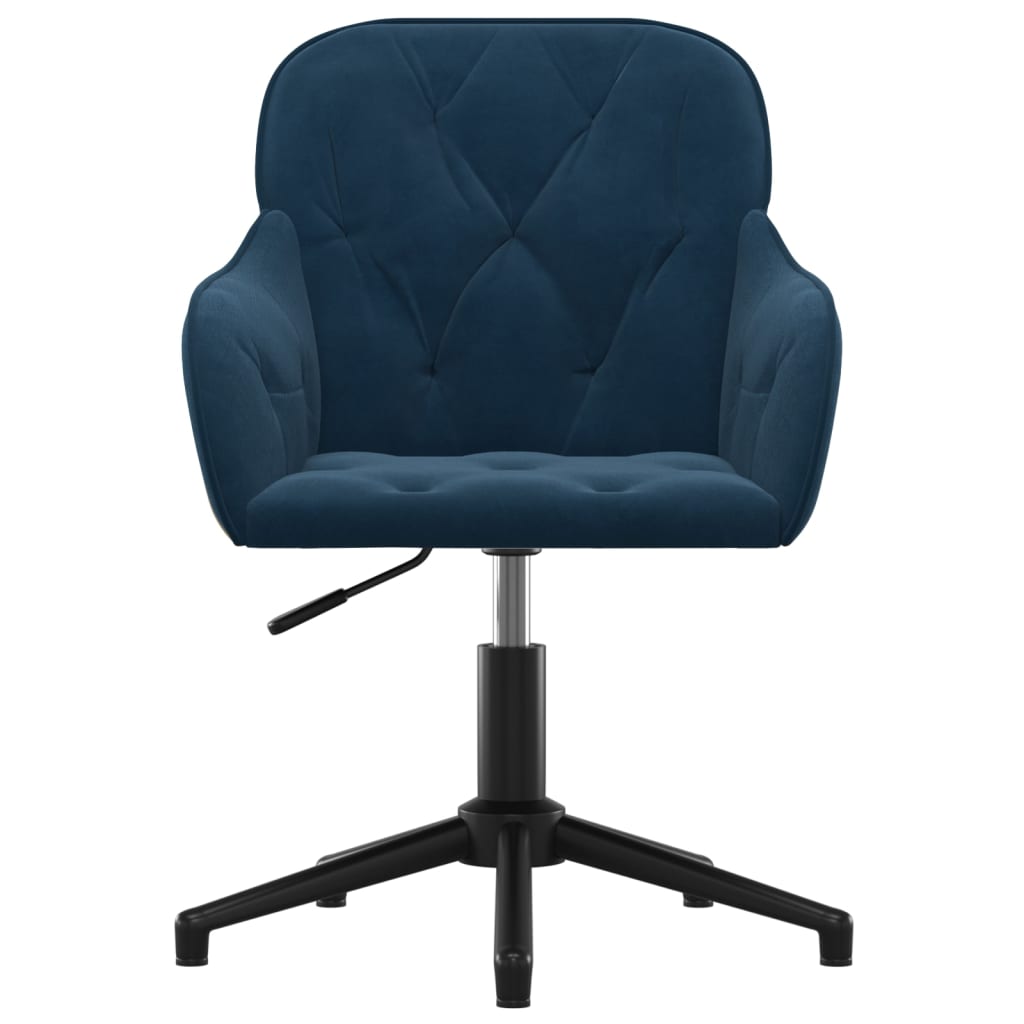 Bürostuhl Drehbar Blau Samt - Premium Bürostühle  - Just €115.97! Shop now at homesales4u