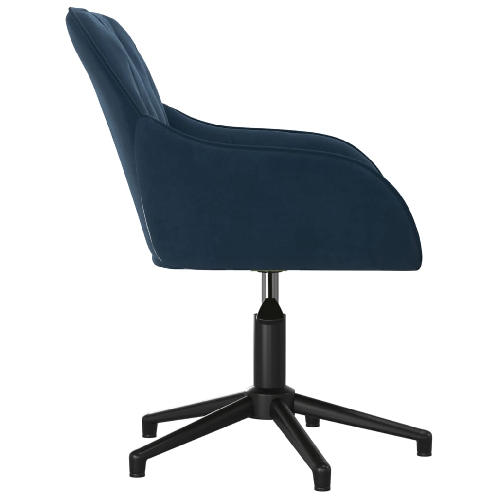 Bürostuhl Drehbar Blau Samt - Premium Bürostühle  - Just €115.97! Shop now at homesales4u