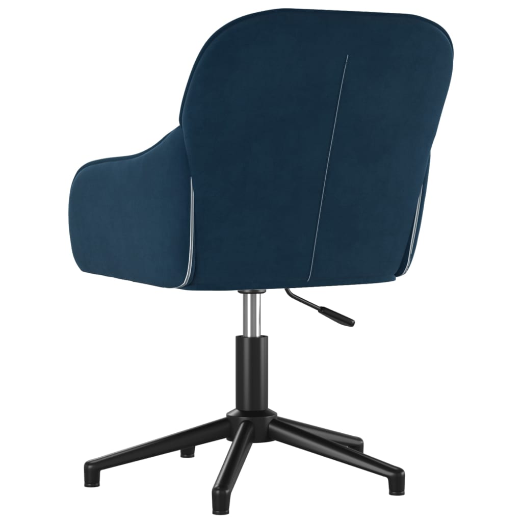 Bürostuhl Drehbar Blau Samt - Premium Bürostühle  - Just €115.97! Shop now at homesales4u