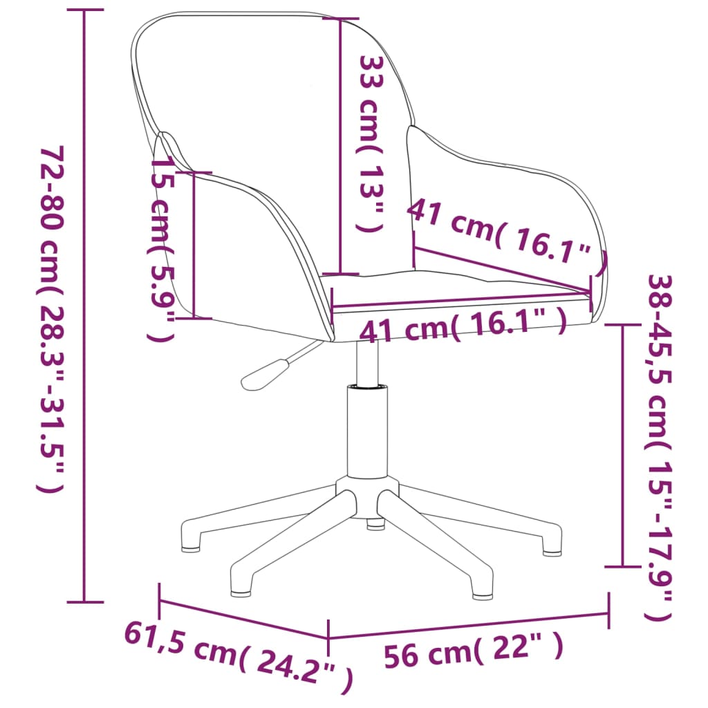 Bürostuhl Drehbar Blau Samt - Premium Bürostühle  - Just €115.97! Shop now at homesales4u