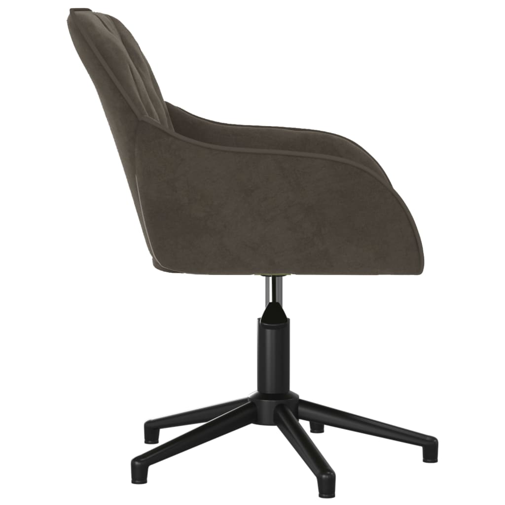 Bürostuhl Drehbar Dunkelgrau Samt - Premium Bürostühle  - Just €105.59! Shop now at homesales4u
