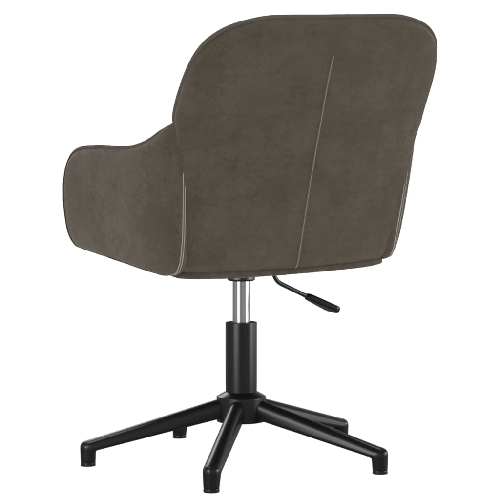 Bürostuhl Drehbar Dunkelgrau Samt - Premium Bürostühle  - Just €105.59! Shop now at homesales4u