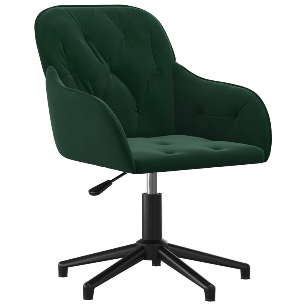 Bürostuhl Drehbar Dunkelgrün Samt - Premium Bürostühle  - Just €104.92! Shop now at homesales4u