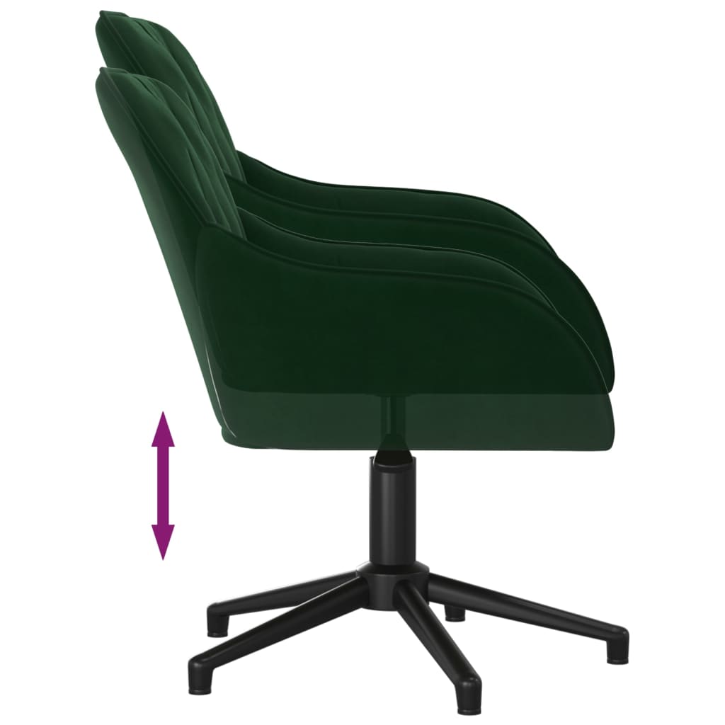 Bürostuhl Drehbar Dunkelgrün Samt - Premium Bürostühle  - Just €104.92! Shop now at homesales4u