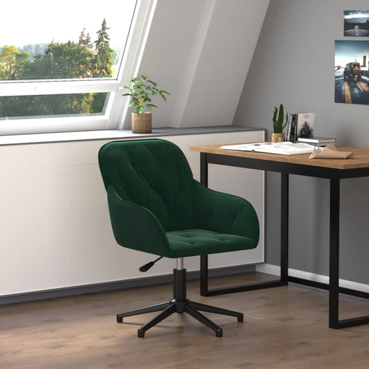 Bürostuhl Drehbar Dunkelgrün Samt - Premium Bürostühle  - Just €104.92! Shop now at homesales4u