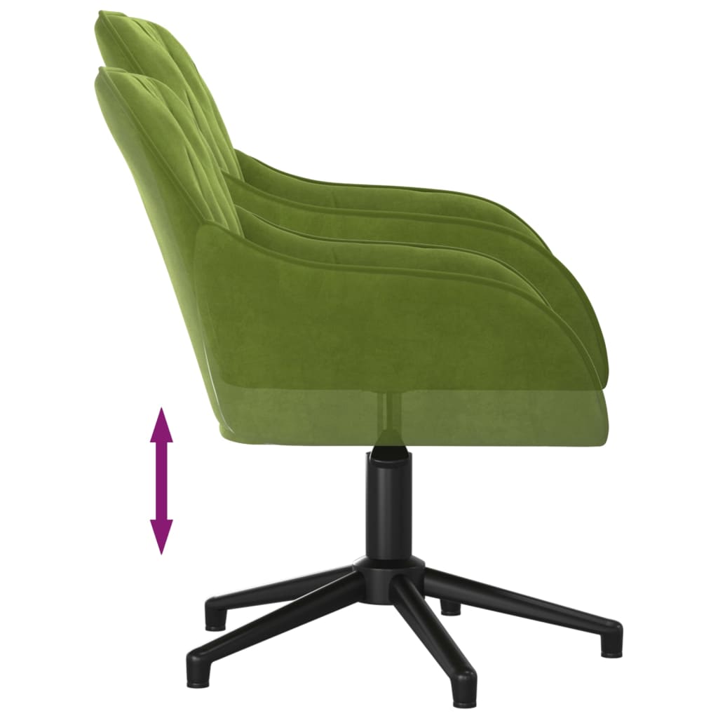 Bürostuhl Drehbar Hellgrün Samt - Premium Bürostühle  - Just €114.78! Shop now at homesales4u