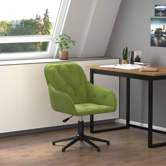 Bürostuhl Drehbar Hellgrün Samt - Premium Bürostühle  - Just €114.78! Shop now at homesales4u