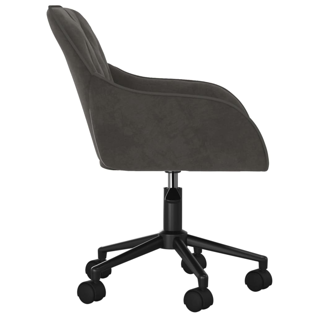 Bürostuhl Drehbar Dunkelgrau Samt - Premium Bürostühle  - Just €108.05! Shop now at homesales4u