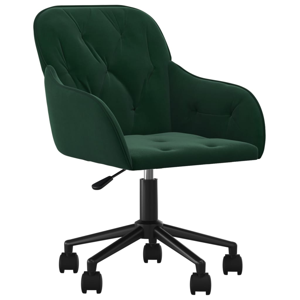Bürostuhl Drehbar Dunkelgrün Samt - Premium Bürostühle  - Just €115.18! Shop now at homesales4u