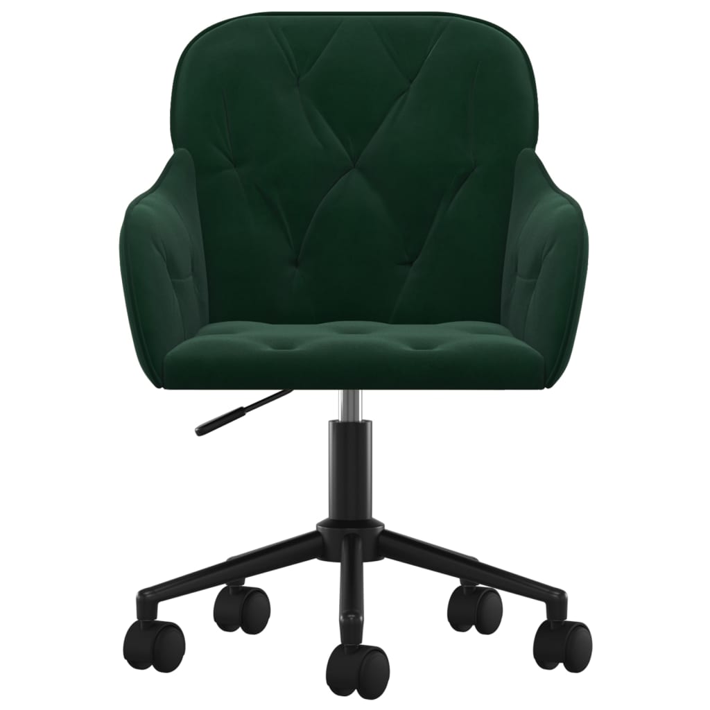 Bürostuhl Drehbar Dunkelgrün Samt - Premium Bürostühle  - Just €115.18! Shop now at homesales4u