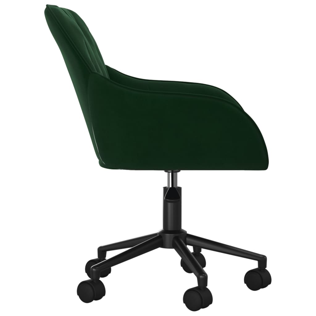 Bürostuhl Drehbar Dunkelgrün Samt - Premium Bürostühle  - Just €115.18! Shop now at homesales4u