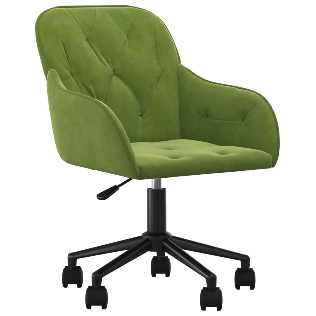 Bürostuhl Drehbar Hellgrün Samt - Premium Bürostühle  - Just €118.78! Shop now at homesales4u