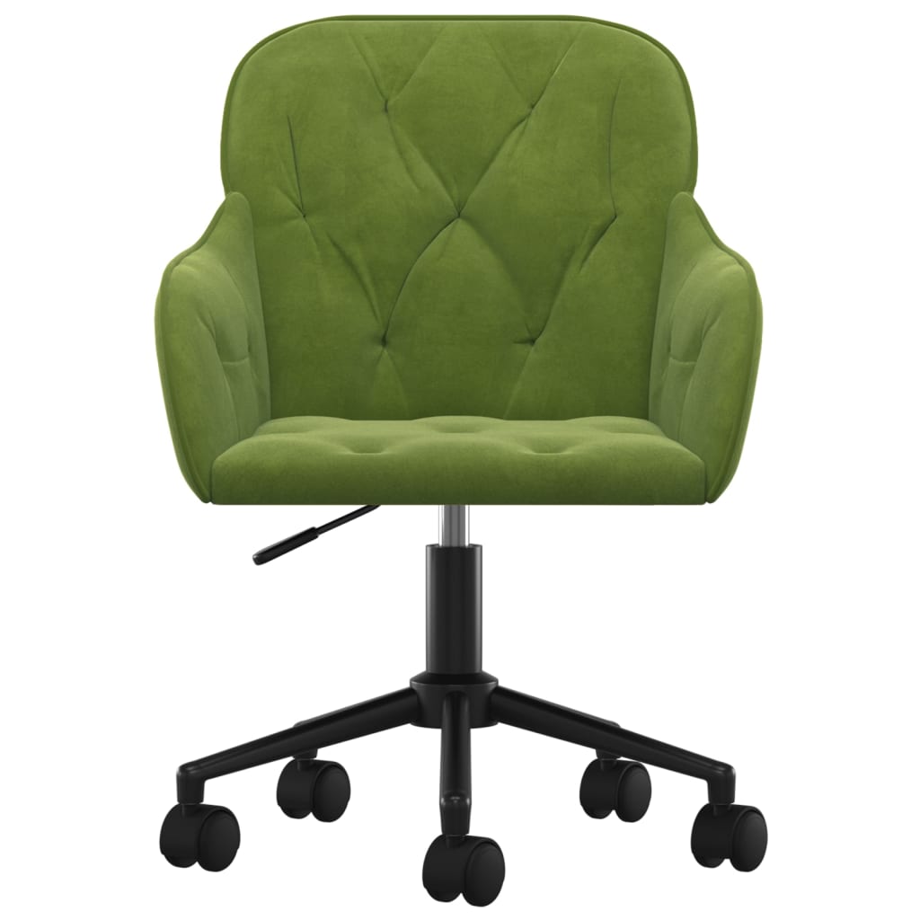 Bürostuhl Drehbar Hellgrün Samt - Premium Bürostühle  - Just €118.78! Shop now at homesales4u