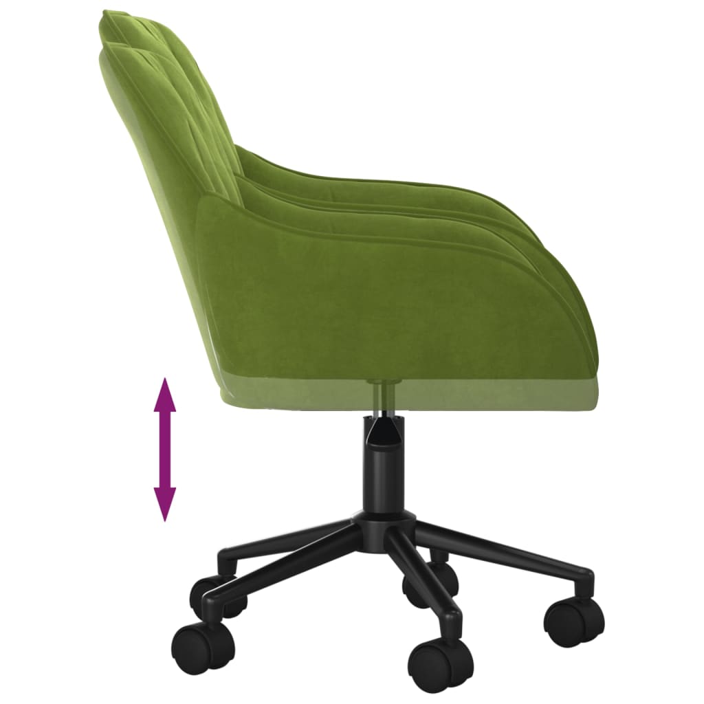 Bürostuhl Drehbar Hellgrün Samt - Premium Bürostühle  - Just €118.78! Shop now at homesales4u