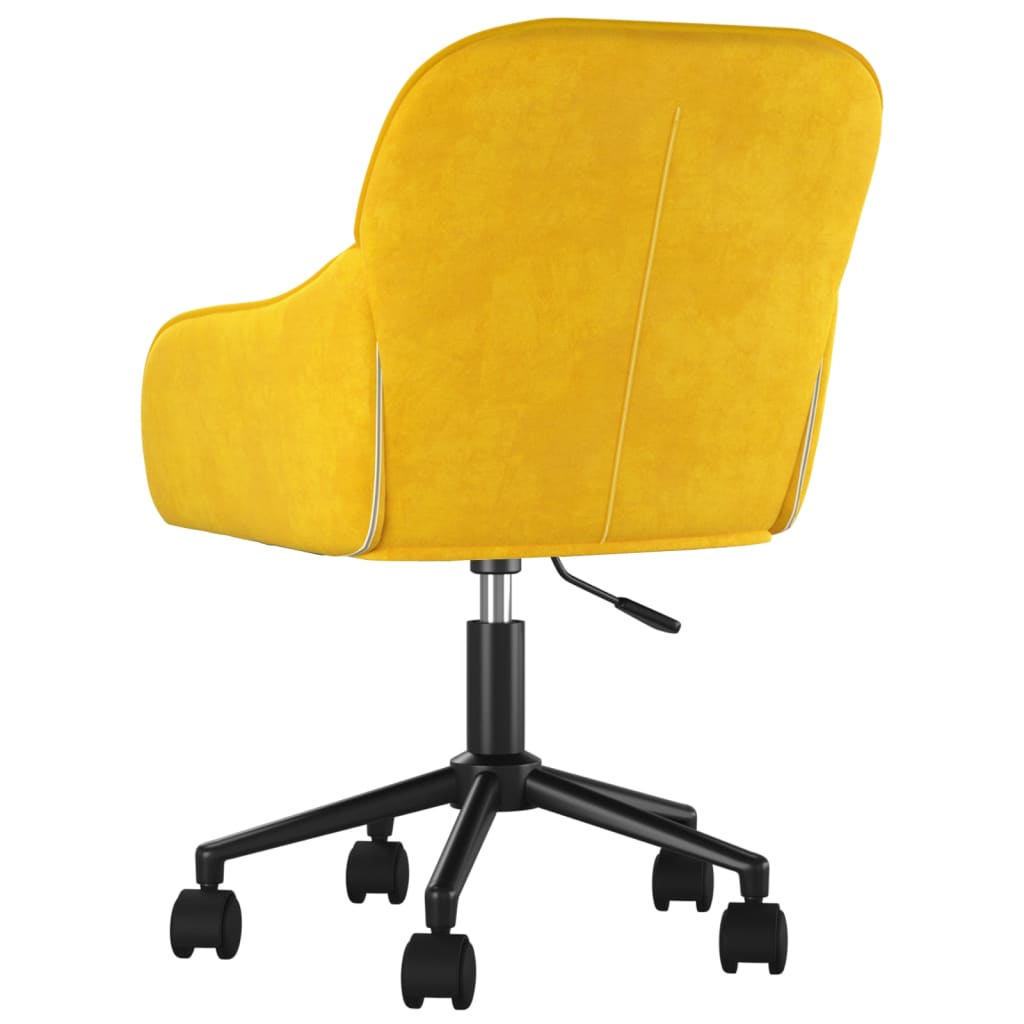 Bürostuhl Drehbar Gelb Samt - Premium Bürostühle  - Just €100.52! Shop now at homesales4u