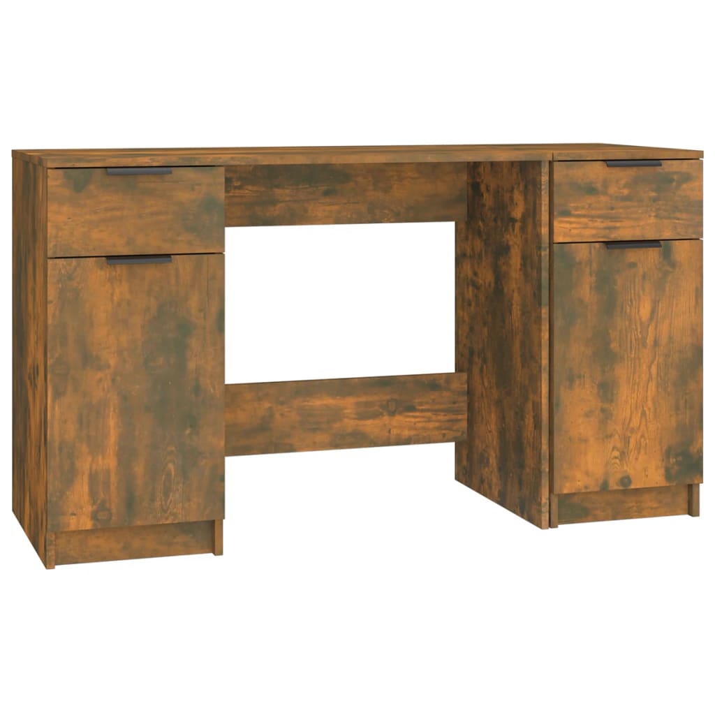 Schreibtisch mit Beistellschrank Räuchereiche Holzwerkstoff - Premium Schreibtische  - Just €169.20! Shop now at homesales4u