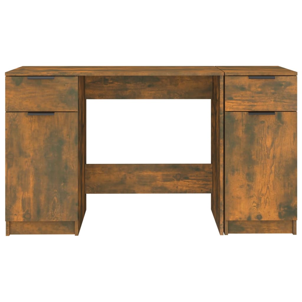 Schreibtisch mit Beistellschrank Räuchereiche Holzwerkstoff - Premium Schreibtische  - Just €169.20! Shop now at homesales4u