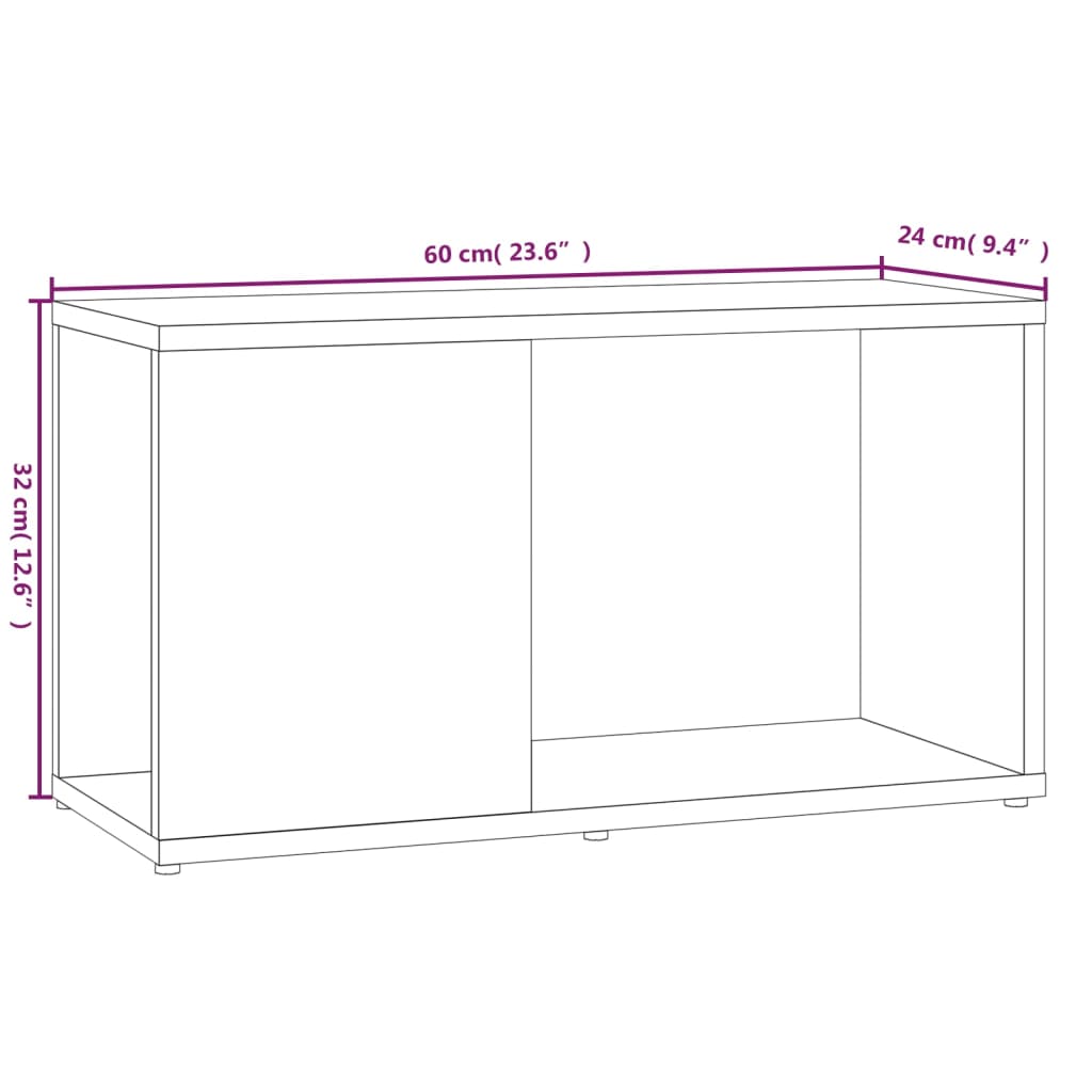 TV-Schrank Räuchereiche 60x24x32 cm Holzwerkstoff - Premium Bücherregale & Bücherschränke  - Just €28.72! Shop now at homesales4u