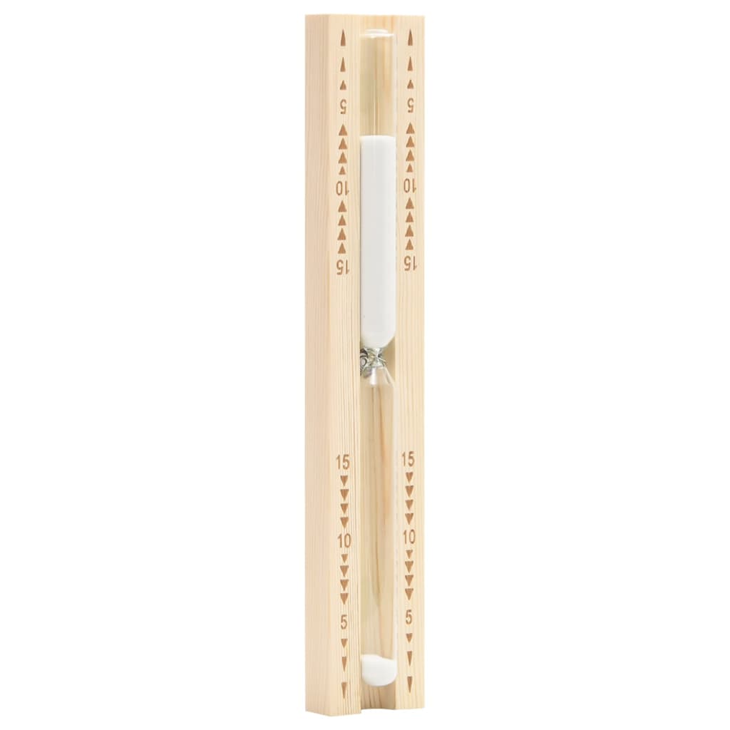 2-in-1 Sauna-Hygrothermograph und Sanduhr Set Massivholz Kiefer - Premium Sauna-Zubehör  - Just €50.62! Shop now at homesales4u