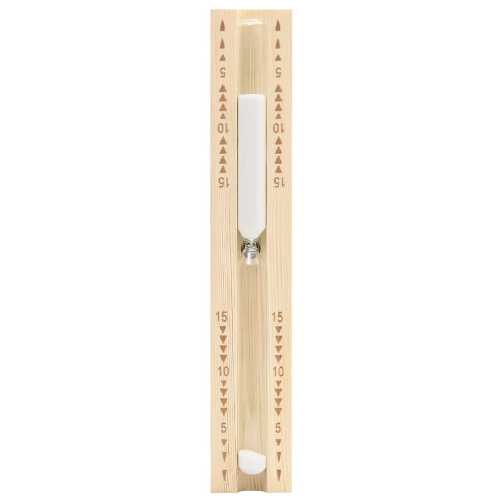 2-in-1 Sauna-Hygrothermograph und Sanduhr Set Massivholz Kiefer - Premium Sauna-Zubehör  - Just €50.62! Shop now at homesales4u