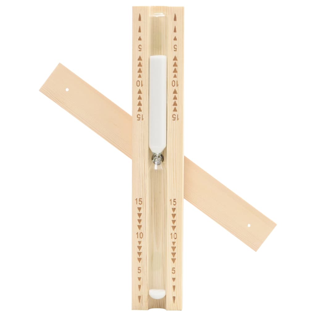 2-in-1 Sauna-Hygrothermograph und Sanduhr Set Massivholz Kiefer - Premium Sauna-Zubehör  - Just €50.62! Shop now at homesales4u