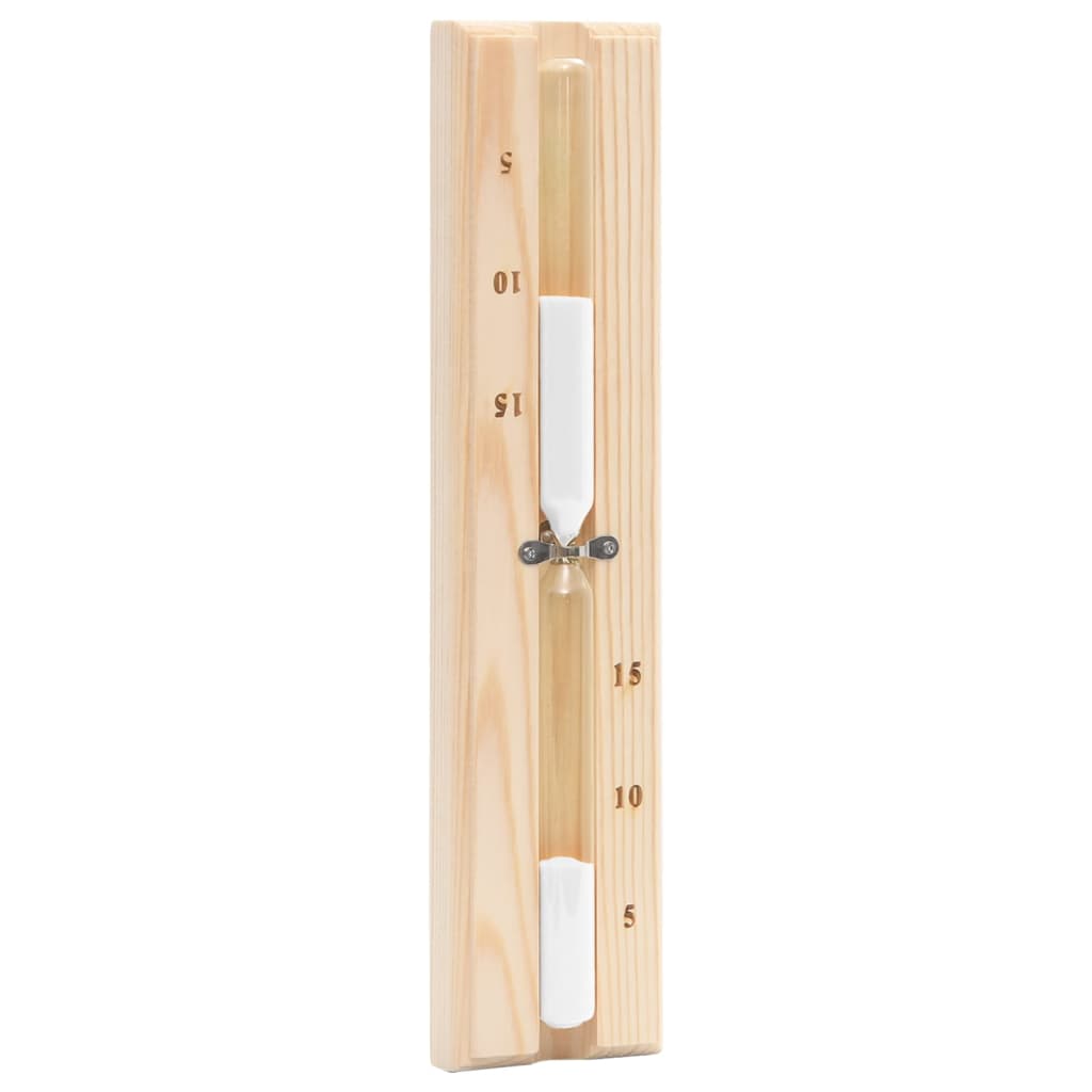 2-in-1 Sauna-Hygrothermograph und Sanduhr Set Massivholz Kiefer - Premium Sauna-Zubehör  - Just €41.59! Shop now at homesales4u