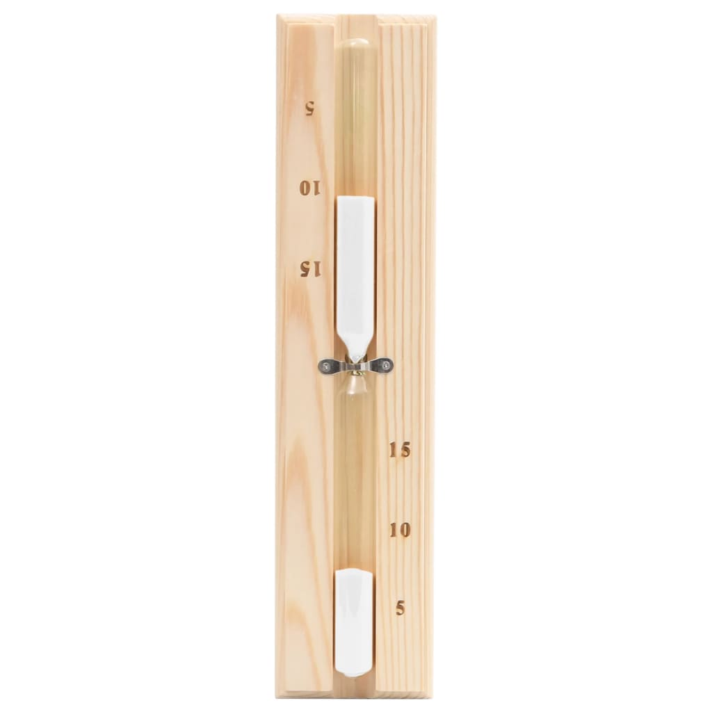 2-in-1 Sauna-Hygrothermograph und Sanduhr Set Massivholz Kiefer - Premium Sauna-Zubehör  - Just €41.59! Shop now at homesales4u