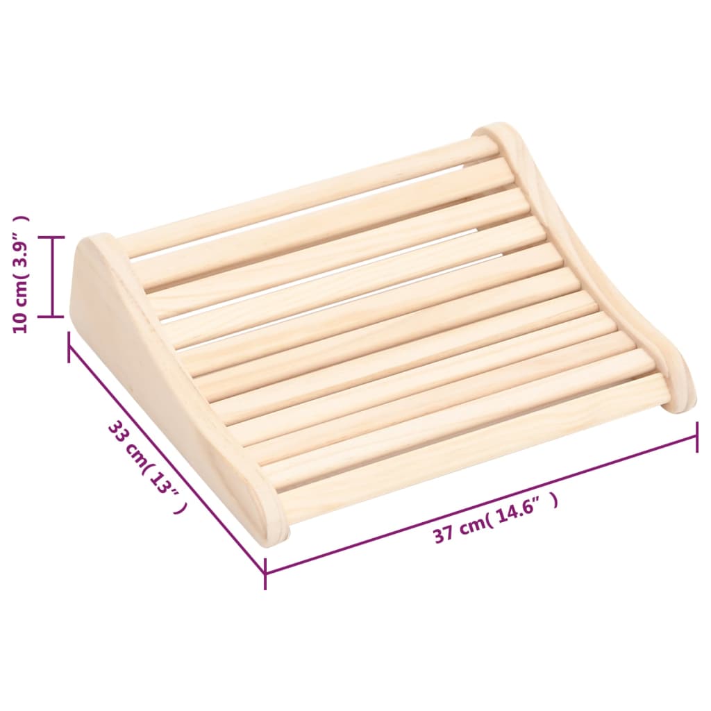 Sauna-Kopfstütze Massivholz Kiefer - Premium Sauna-Zubehör  - Just €51.15! Shop now at homesales4u