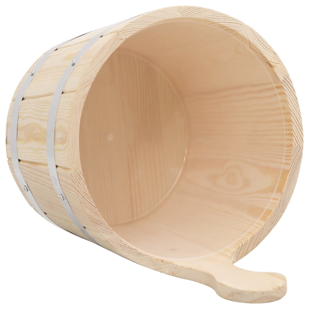 Saunakübel und Saunakelle Set Massivholz Kiefer - Premium Sauna-Zubehör  - Just €62.32! Shop now at homesales4u