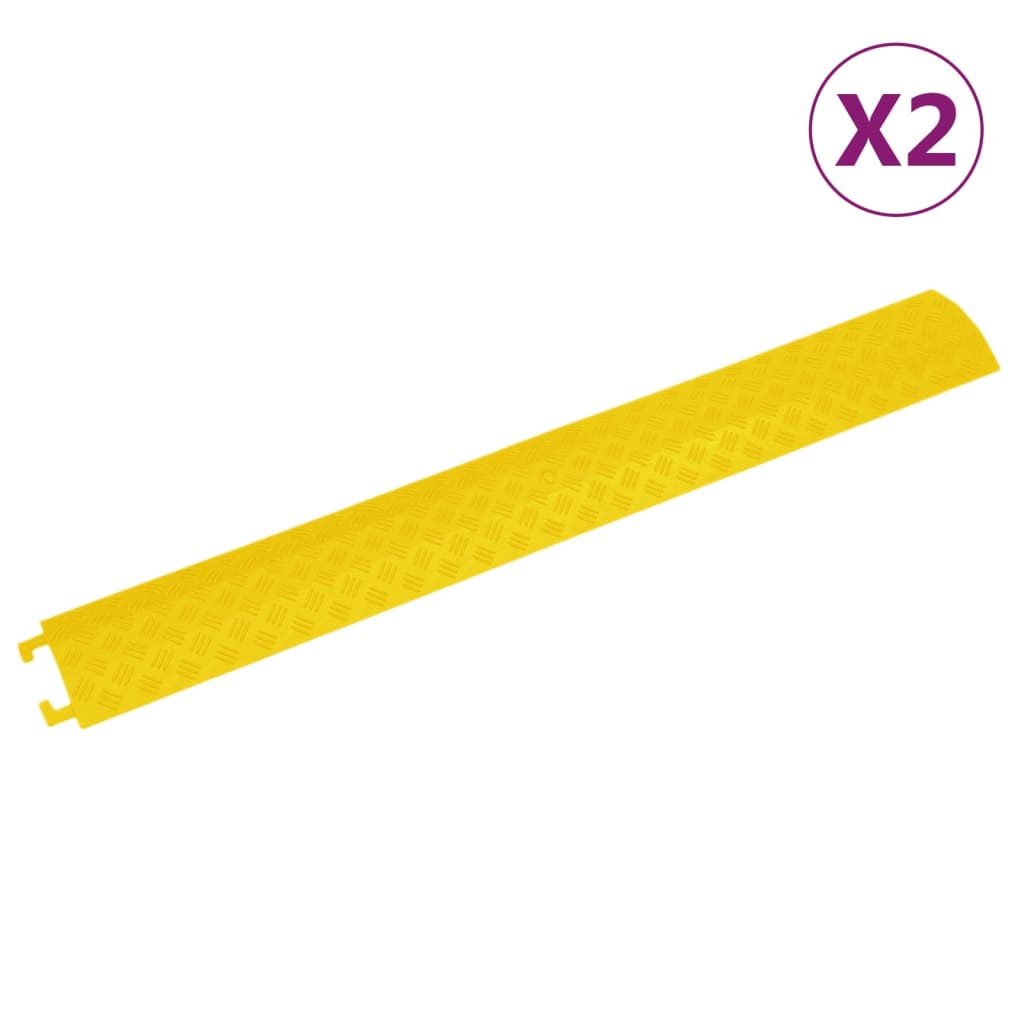 Kabelbrücken 2 Stk. 98,5 cm Gelb - Premium Verkehrsschilder  - Just €33.43! Shop now at homesales4u