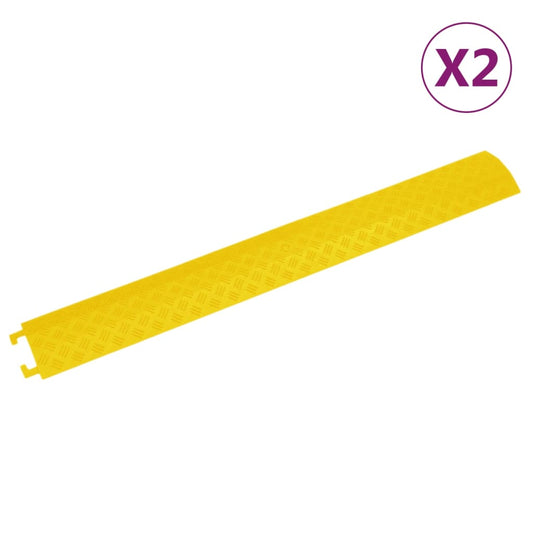 Kabelbrücken 2 Stk. 98,5 cm Gelb - Premium Verkehrsschilder  - Just €33.43! Shop now at homesales4u