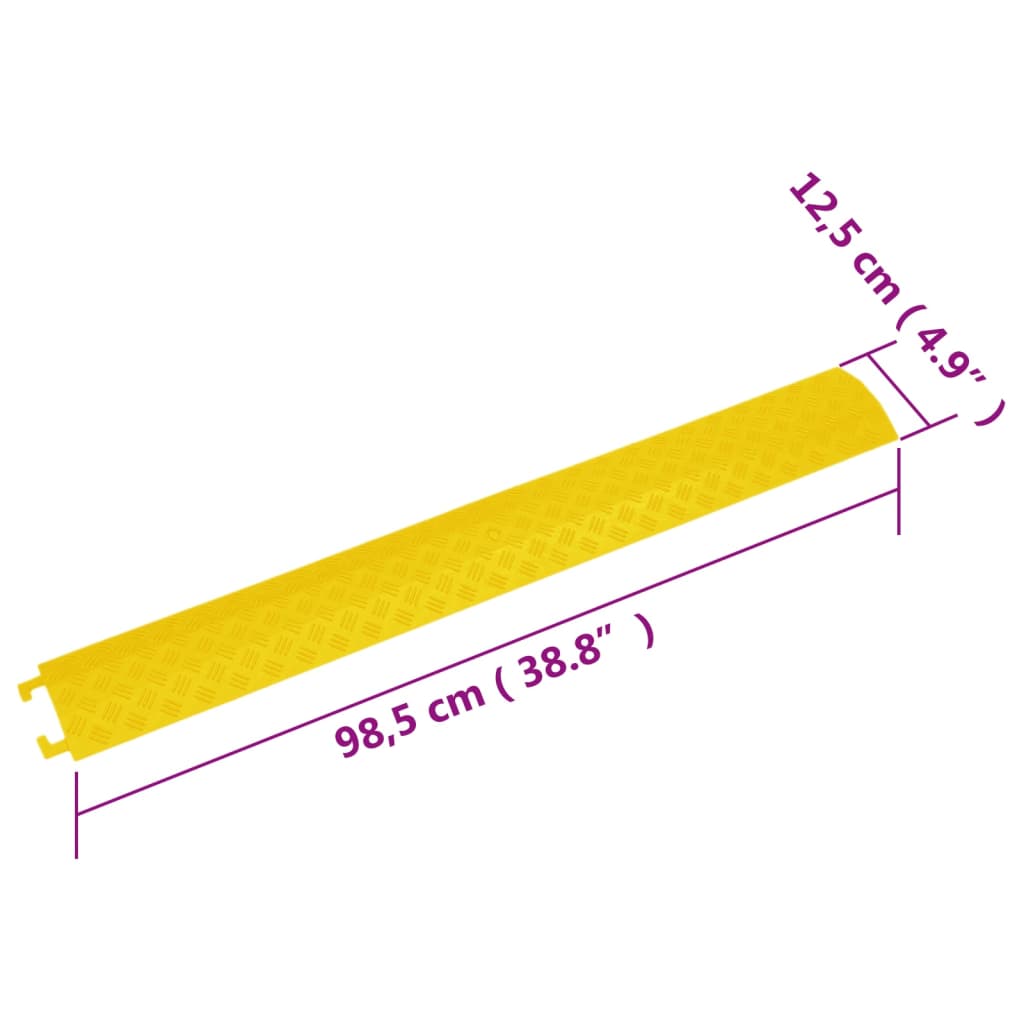 Kabelbrücken 2 Stk. 98,5 cm Gelb - Premium Verkehrsschilder  - Just €33.43! Shop now at homesales4u