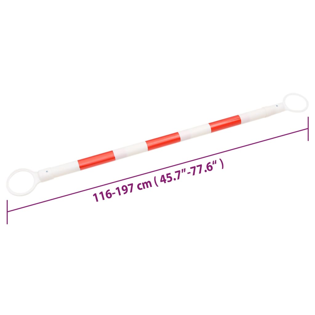 Teleskopstangen für Leitkegel 10 Stk. ABS 116-197 cm - Premium Verkehrsschilder  - Just €67.33! Shop now at homesales4u