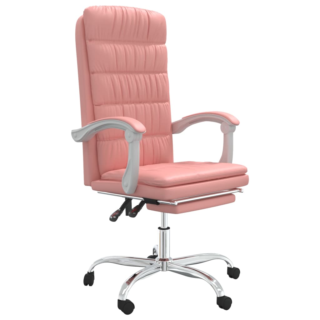 Bürostuhl mit Liegefunktion Rosa Kunstleder - Premium Bürostühle  - Just €142.83! Shop now at homesales4u