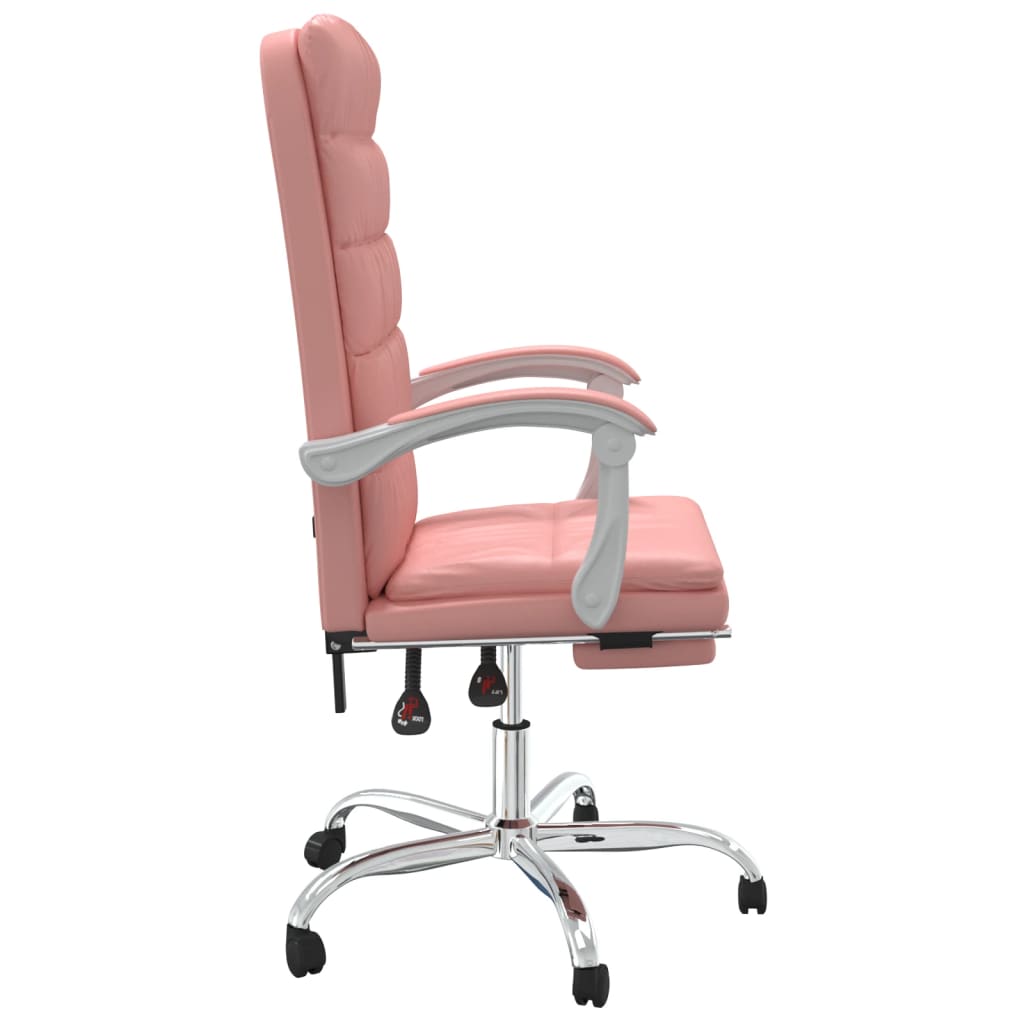 Bürostuhl mit Liegefunktion Rosa Kunstleder - Premium Bürostühle  - Just €142.83! Shop now at homesales4u