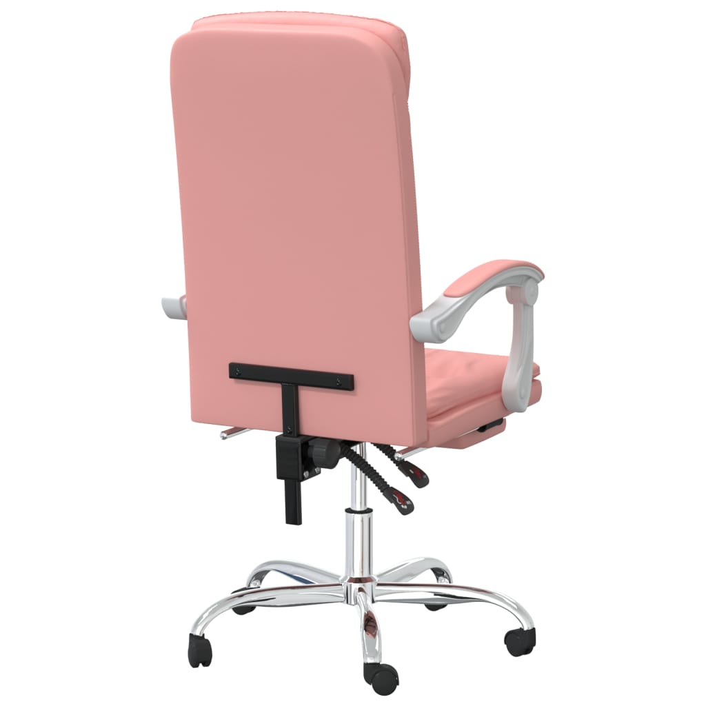 Bürostuhl mit Liegefunktion Rosa Kunstleder - Premium Bürostühle  - Just €142.83! Shop now at homesales4u