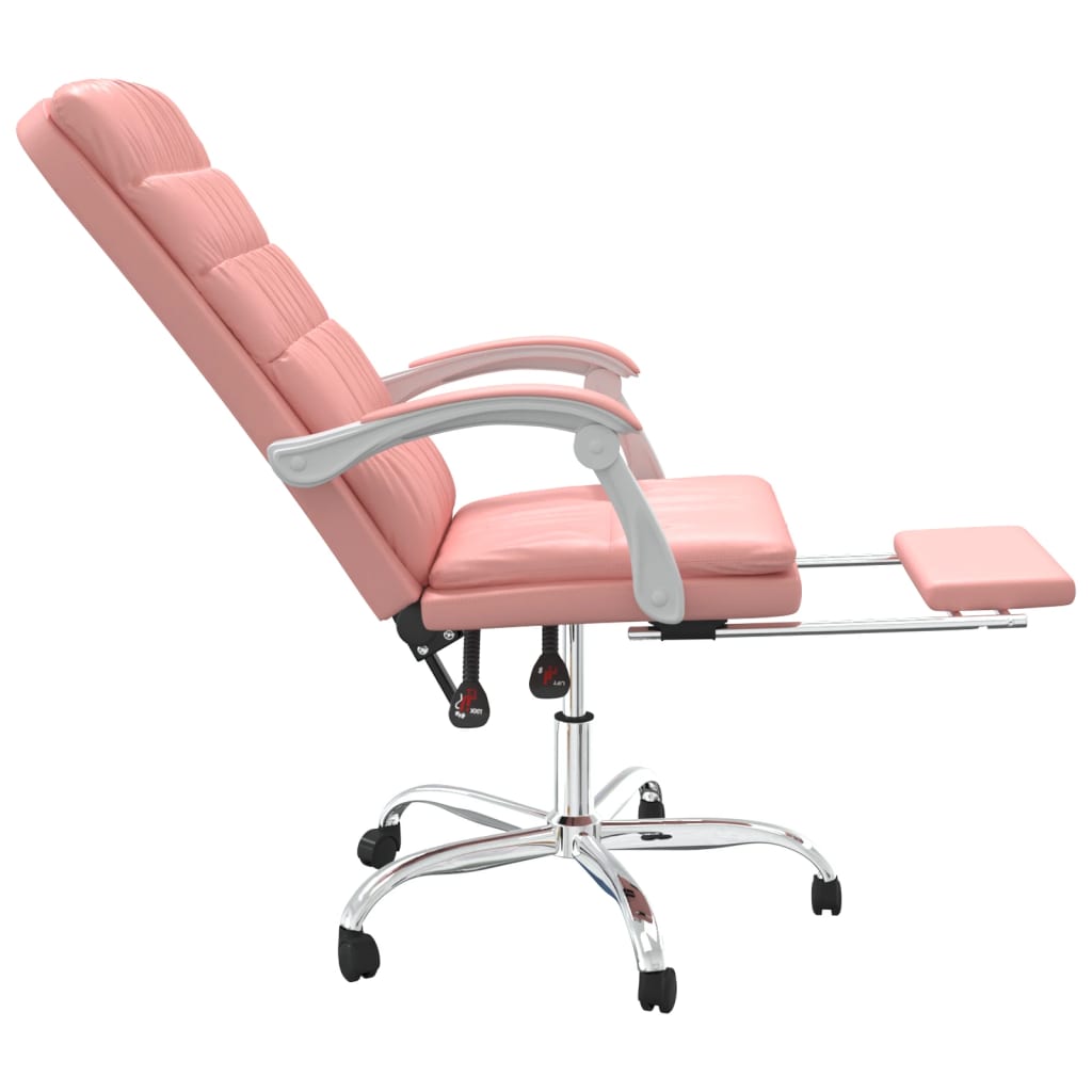 Bürostuhl mit Liegefunktion Rosa Kunstleder - Premium Bürostühle  - Just €142.83! Shop now at homesales4u